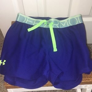 Kids under armor running shorts